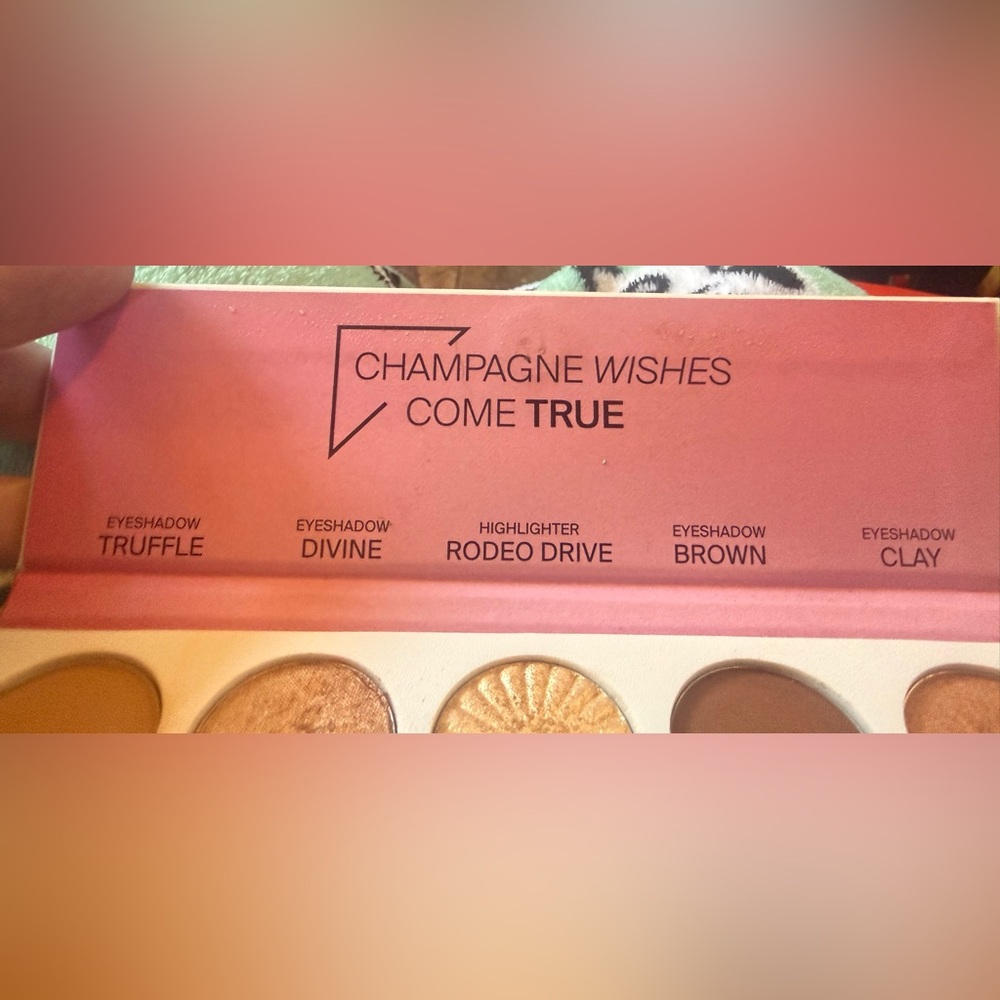 Luxe signature Champagne Wishes Eyeshadow Palette highlighter cream frost brown - Picture 5 of 6